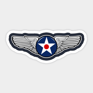 WW2 USAAF Wings Sticker